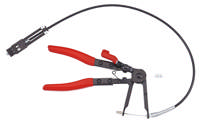 Flexible cable hose clamp removing pliers