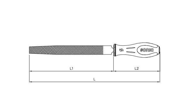 Half round file 8''
