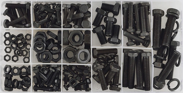 Assortment of nuts and bolts 240pcs