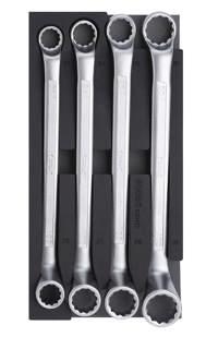 75° Offset ring wrench set SFS 1/3, 4-pcs