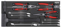 Pliers and hammer set for toolbox 4730414, 11-pcs