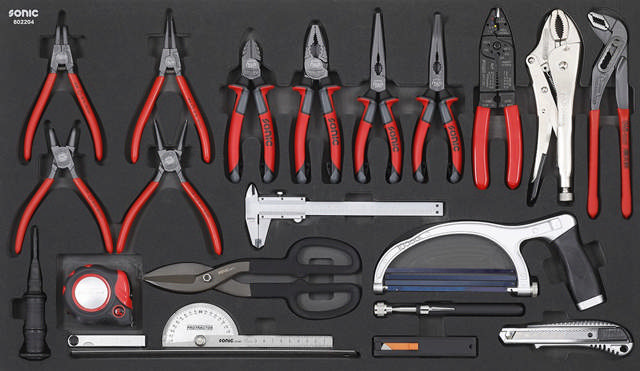 Pliers and cutting set, SFS 22-pcs