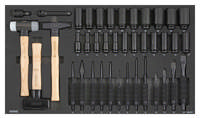 Chisel, hammer and Impact set, SFS 40-pcs