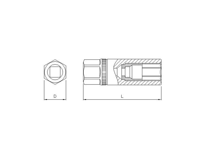 Spark plug socket 3/8''  18mm