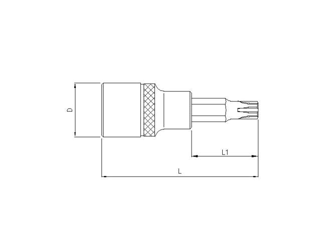 Bit socket ribe 3/8'', M6