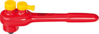 HAZET Reversible ratchet ∙ with protective insulation 8816KV ∙ Square, solid 10 mm (3/8 inch)
