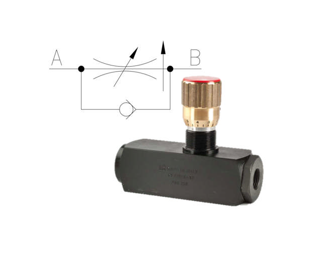 Drøvle-kontraventil trykkompenseret