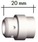 TBI gasfordeler 20mm hvid keramik (MB24 Med flere)