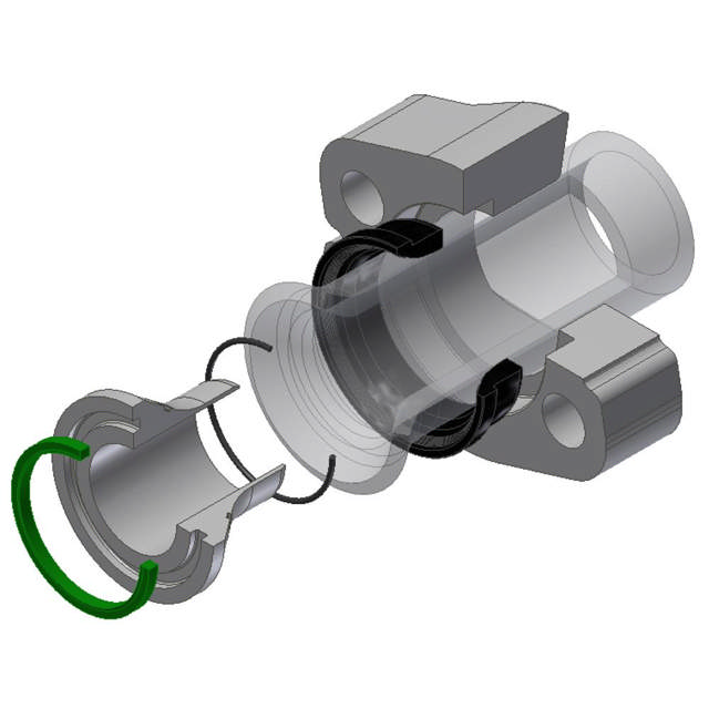 HPF TUBE CONNECTION F37 SEAL 6000 PSI - ISO 6162-2