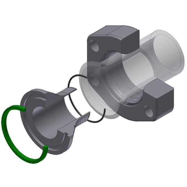 HPF TUBE CONNECTION F37 SEAL 6000 PSI - ISO 6162-2