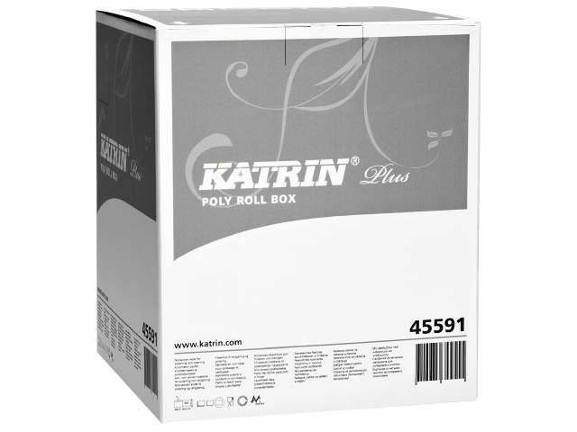 Aftørringspapir Plus Poly Roll Box Non-woven 292m/800ark Fnugfri