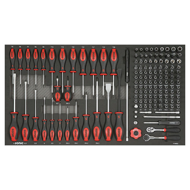 Screwdriver and 1/4'' Bit socket set, SFS 146-pcs
