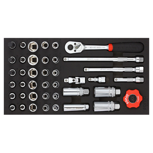Bit socket set 3/8'', SFS 1/3 41-pcs