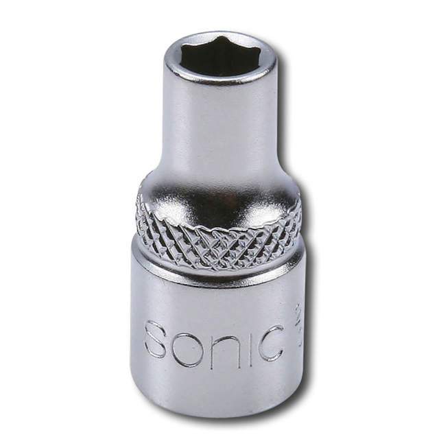 Flank socket 1/4'', 6 pt. 3mm