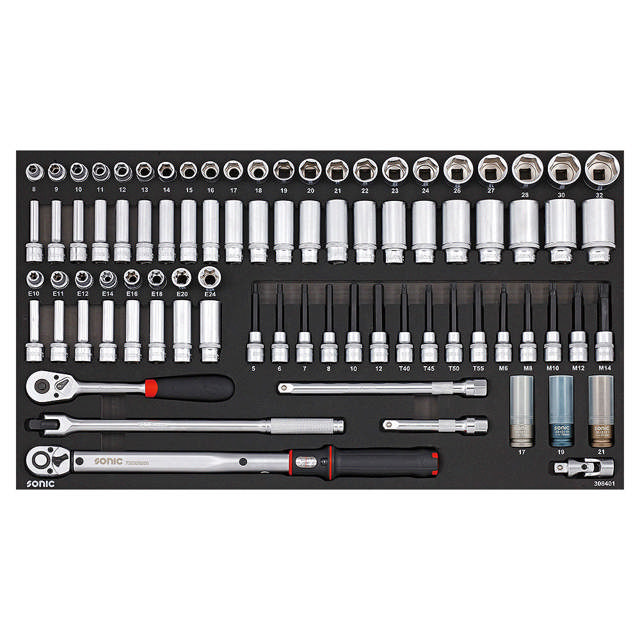 Socket set, SFS 84-pcs