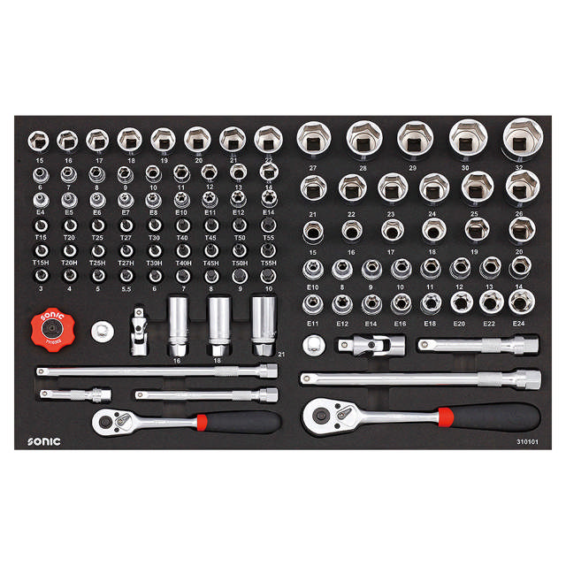 Combination Set 3/8'' & 1/2'', SFS 101-pcs