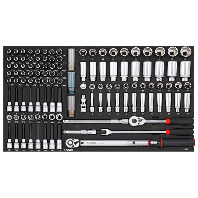 Socket set 1/2'', SFS 118-pcs