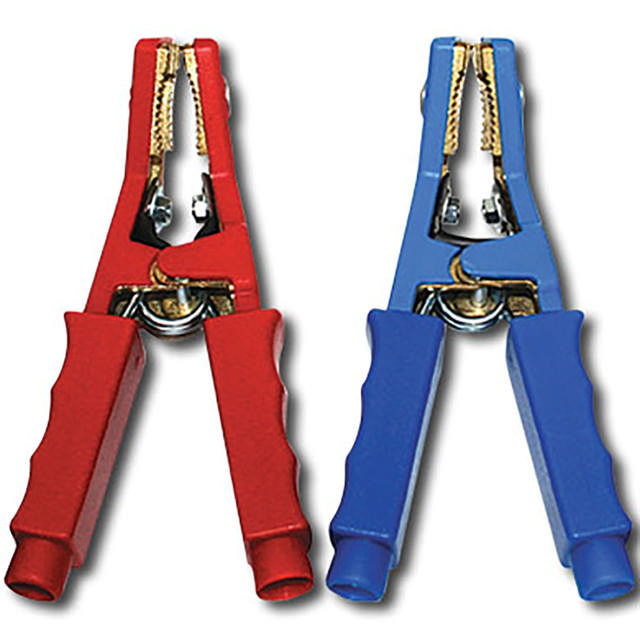 Cable (25mm²) + clamp red 650A for micro booster 12V/800A