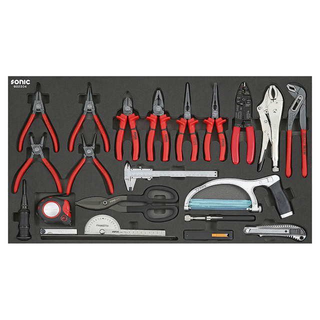Pliers and cutting set, SFS 22-pcs