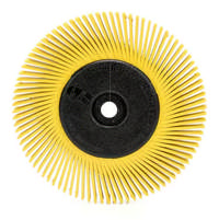 3M Scotch-Brite Bristle radialbørste BB-ZB, 152x12.7x25.4 mm, P80, Gul, Type A