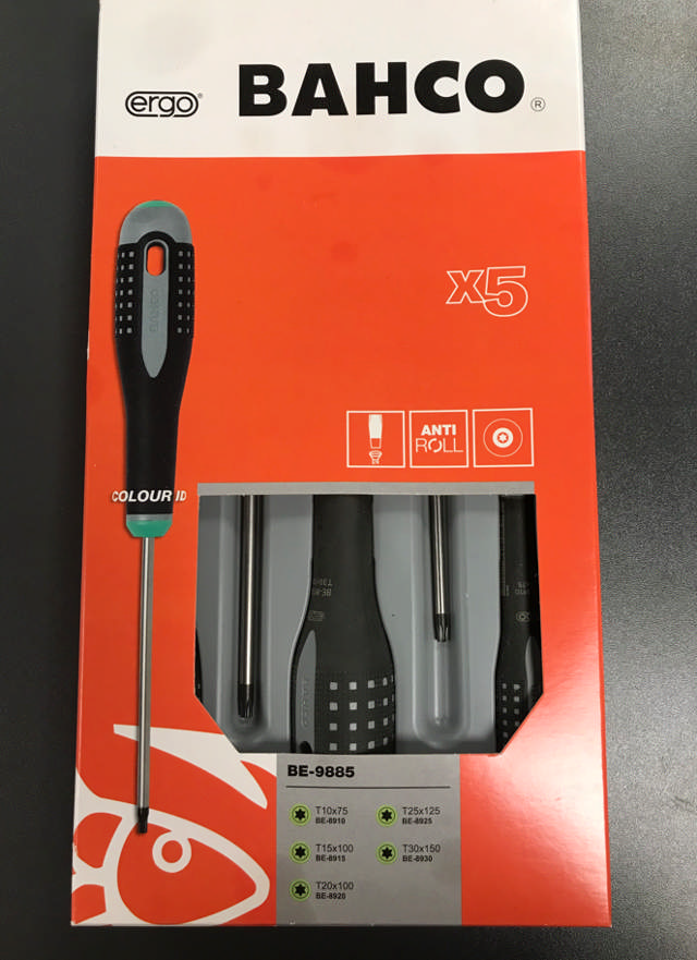 Bahco Ergo Skruetrækkersæt TX 5 dele Restsalg