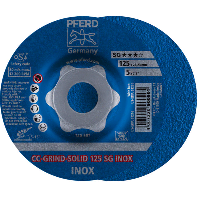 CC-GRIND-SOLID 125 SG INOX