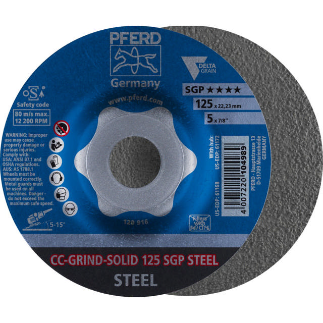CC-GRIND-SOLID 125 SGP STEEL