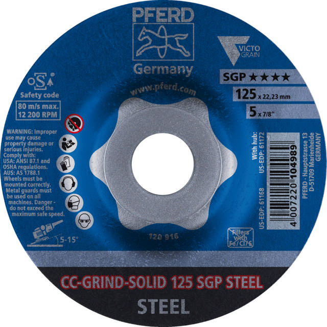 CC-GRIND-SOLID 125 SGP STEEL