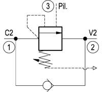 SCREW-IN CARTRIDGE VALVE 04591803583500M-VBST-20A-4:1-35-350B-OR...