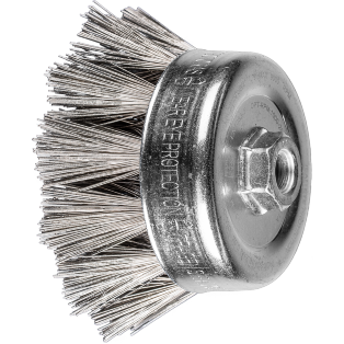 Threaded cup brushes, knotted DIA