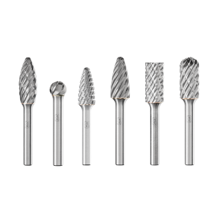 Tungsten carbide burrs for high-performance applications